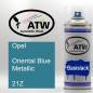 Preview: Opel, Oriental Blue Metallic, 21Z: 400ml Sprühdose, von ATW Autoteile West.